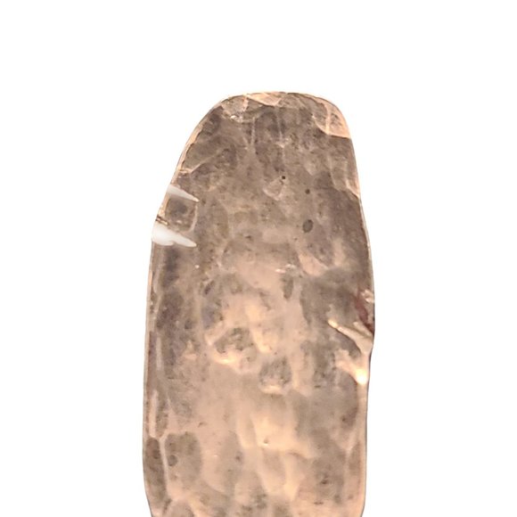 Sterling Silver Turquoise Bead Hammered Dangle Necklace #11698 - Picture 6 of 7